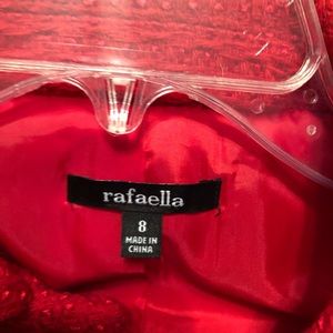 Rafaella Jackets & Coats - Tweed career blazer red Sz 8. Worn once. Rafaella Jackets & Coats - Tweed career blazer red Sz 8. Worn once.